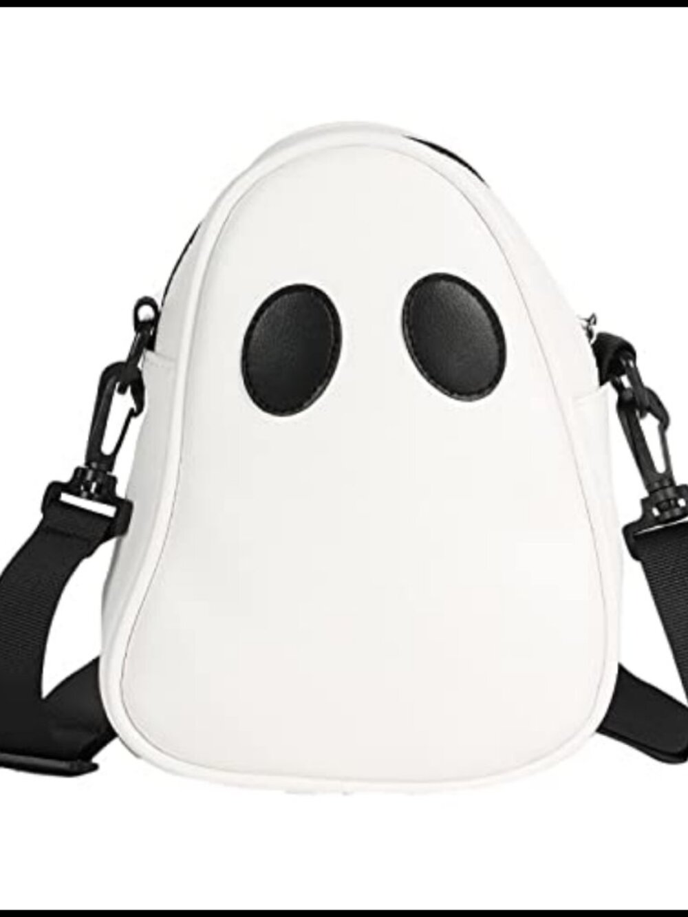 Ghost Crossbody Satchel Purse PU Leather Halloween Shoulder Bag